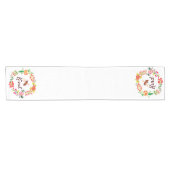 Chemin De Table Court Fleurale gentille (Horizontal)