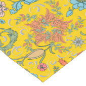 Chemin De Table Court Fleurs, Art nouveau, style William Morris (Coin)