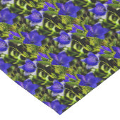 Chemin De Table Court Fleurs bleues Motif de la nature (Coin)