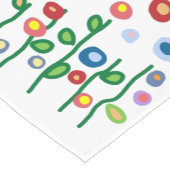 Chemin De Table Court Fleurs d'art moderne (Coin)