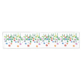 Chemin De Table Court Fleurs d'art moderne (Horizontal)
