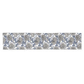 Chemin De Table Court Fleurs de cendres blanches (Horizontal)