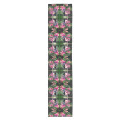 Chemin De Table Court Fleurs de colonne rose Motif Abstrait (Devant)