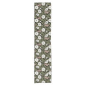 Chemin De Table Court Fleurs de lune et sphinx Mois (Devant)