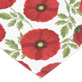 Chemin De Table Court Fleurs d'été joyeuses floraison de pavot (Coin)