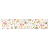 Chemin De Table Court Fleurs et coquillages Tropiques Côtiers (Horizontal)