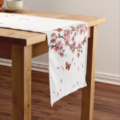 Chemin De Table Court Fleurs et papillons (In Situ)