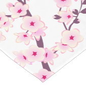 Chemin De Table Court Fleurs florales de cerisiers (Coin)