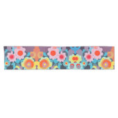 Chemin De Table Court Fleurs mod rétro (Horizontal)