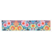 Chemin De Table Court Fleurs rétro mod (Horizontal)