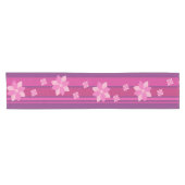 Chemin De Table Court Fleurs roses (Horizontal)