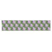 Chemin De Table Court Fleurs roses Foxglove Motif naturel (Horizontal)