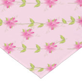 Chemin De Table Court Fleurs roses modernes (Coin)