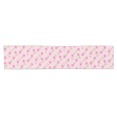 Chemin De Table Court Fleurs roses modernes (Horizontal)