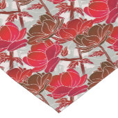 Chemin De Table Court Fleurs Rouges Élégantes Et Féminines (Coin)