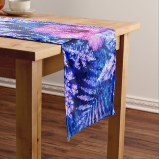 Chemin De Table Court Flocons de neige hivernaux tropicaux