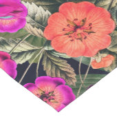 Chemin De Table Court Floral de prairie rose (Coin)