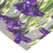 Chemin De Table Court Floral d'Irises violettes profondes (Coin)