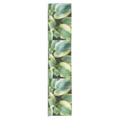 Chemin De Table Court Floral Feuille Hosta Varié (Devant)