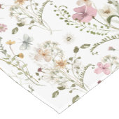 Chemin De Table Court Floral fleur sauvage (Coin)