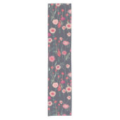 Chemin De Table Court Floral foncé moderne (Devant)