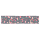 Chemin De Table Court Floral foncé moderne (Horizontal)