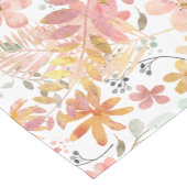 Chemin De Table Court Flore et feuillage (Coin)