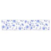 Chemin De Table Court Flore moderne Sky Blue Daisy (Horizontal)
