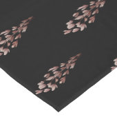 Chemin De Table Court Flore noire classique simple (Coin)