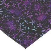 Chemin De Table Court Flores pourpres de l'Aqua Retro (Coin)