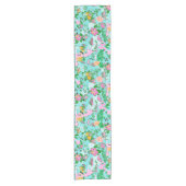 Chemin De Table Court Florida Map Preppy Palm Beach Pattern Print (Devant)