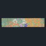 Chemin De Table Court Flower Garden by Gustav Klimt<br><div class="desc">Beautiful colorful painting of a flower garden by Gustav Klimt. Amazing variations of colors and beautiful flowers fit beautiful on many sorts of wonderful products and venft ideas.</div>