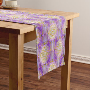 Chemin De Table Court FLOWER OF LIFE - Yantra seamless
