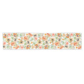 Chemin De Table Court Flowers (Horizontal)