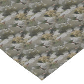 Chemin De Table Court Flowers White Lace Cap (Coin)