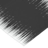 Chemin De Table Court Flux De Ligne Cerclée Noir Et Blanc (Coin)