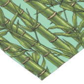 Chemin De Table Court Forêt de bambou sur bleu clair (Coin)