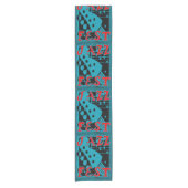 Chemin De Table Court Formes Abstraites, style Matisse, ajouter du texte (Devant)