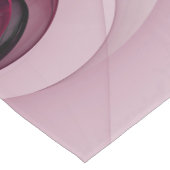 Chemin De Table Court Fractal, moderne Berry Abstrait Art rose (Coin)