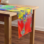 Chemin De Table Court Fractale psychédélique (In Situ)