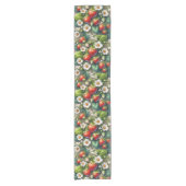 Chemin De Table Court Fraise Imprimée Printemps / Été (Devant)