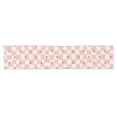 Chemin De Table Court fraise rose (Horizontal)