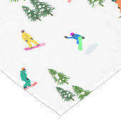 Chemin De Table Court Freeride Snowboarder Illustration de snowboard (Coin)
