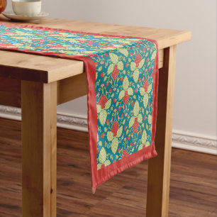Chemin De Table Court Fruit fraise Fleurs & Vine Table Runer