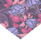 Chemin De Table Court Fuchsia rose et violet (Coin)