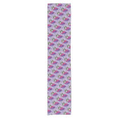 CHEMIN DE TABLE COURT FUCHSIE ROSE PURPLE (Devant)