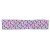 CHEMIN DE TABLE COURT FUCHSIE ROSE PURPLE (Horizontal)