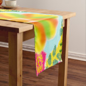 Chemin De Table Court Fun Festive Festival joyeux Bright Table Runner (In Situ)
