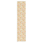Chemin De Table Court Fun Orange Fall Motif (Devant)