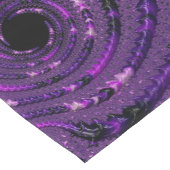 Chemin De Table Court Funky Bold Boho Violet Abstrait Numérique Fractal (Coin)